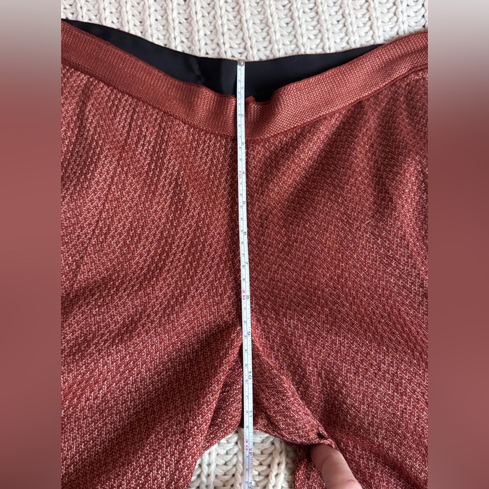 Missoni Wide-Leg Knit Pants Rust Wool Blend Size IT 40 / US 4 - Picture 13 of 14